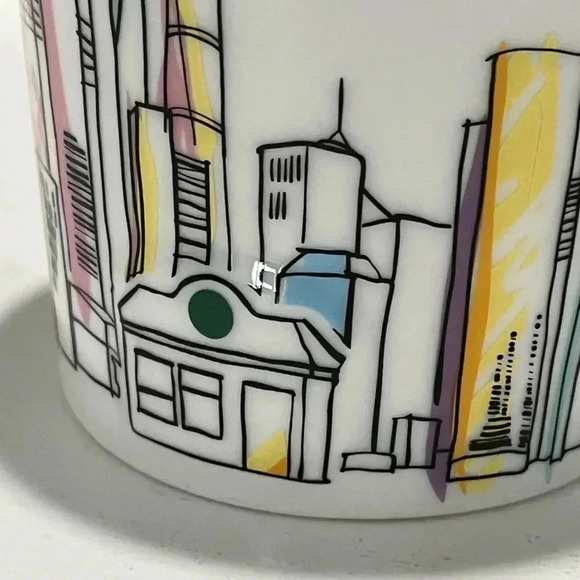 Starbucks 2015 SHANGHAI China Sketched Skyline 12 ounce Mug - Picture 7 of 9